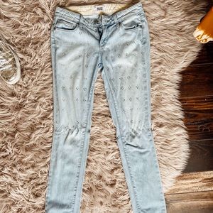 PAIGE diamond flowered jeans